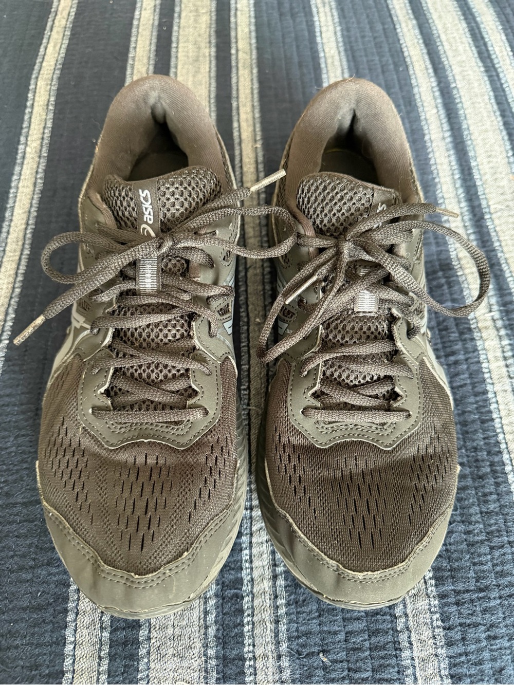 ASICS Men's Black Athletic Running Shoes 10